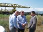 Minister Danail Papazov inspects the construction works along the railway section Septemvri-Plovdiv